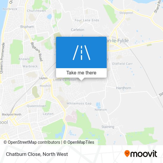 Chatburn Close map