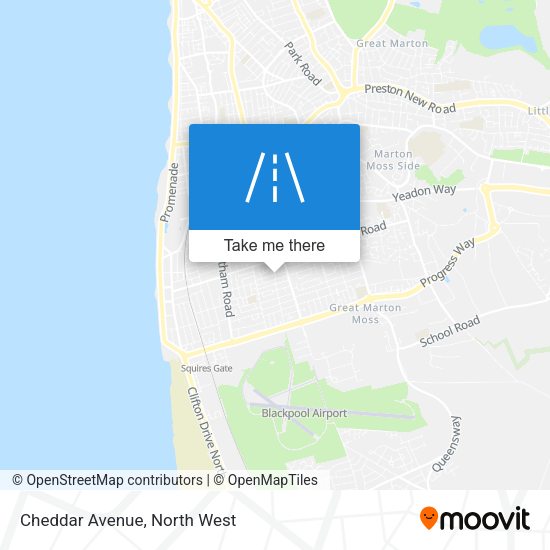 Cheddar Avenue map