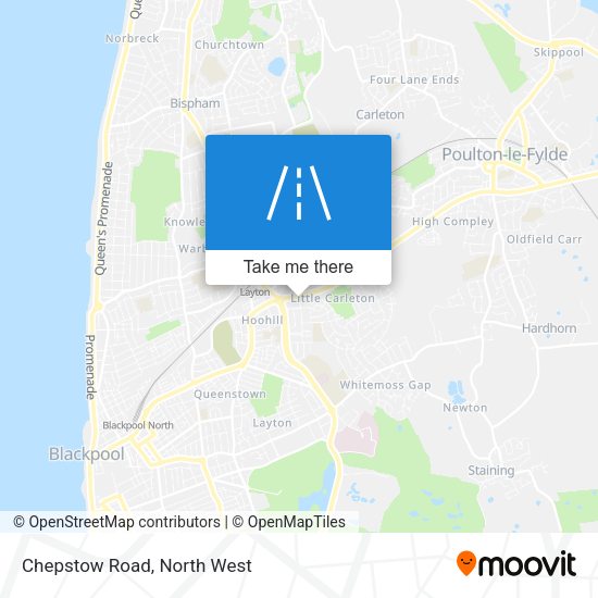 Chepstow Road map
