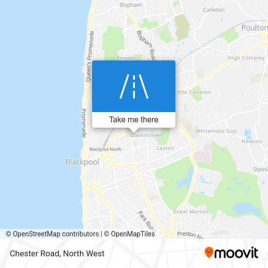 Chester Road map