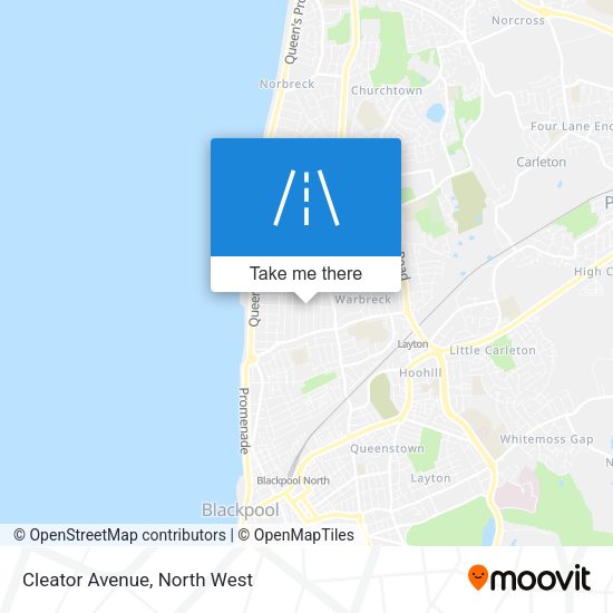 Cleator Avenue map