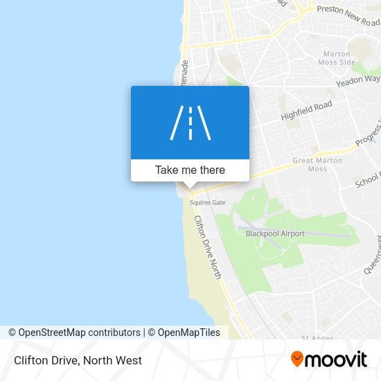Clifton Drive map