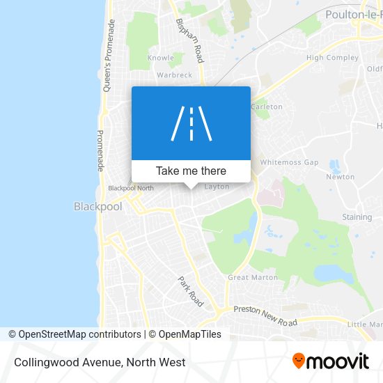 Collingwood Avenue map