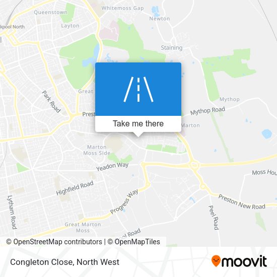 Congleton Close map