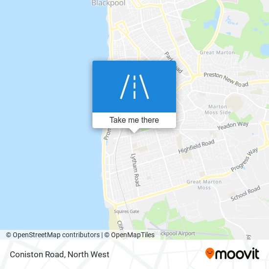 Coniston Road map