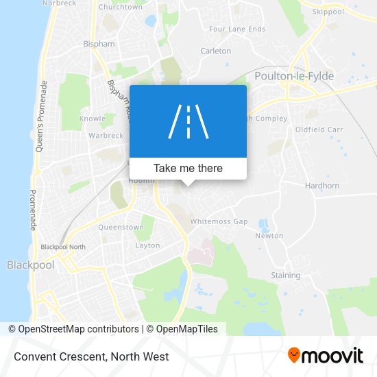 Convent Crescent map