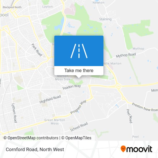 Cornford Road map
