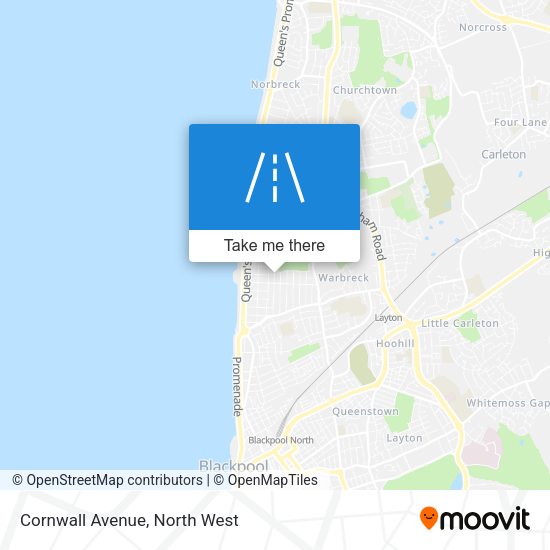 Cornwall Avenue map