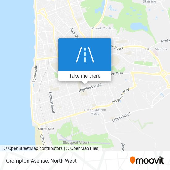 Crompton Avenue map