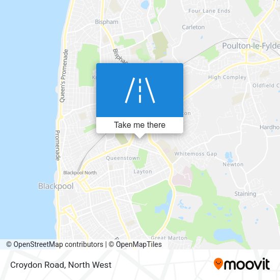 Croydon Road map