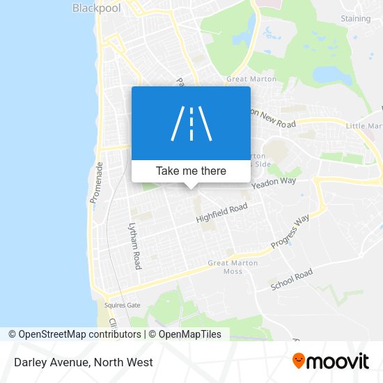 Darley Avenue map