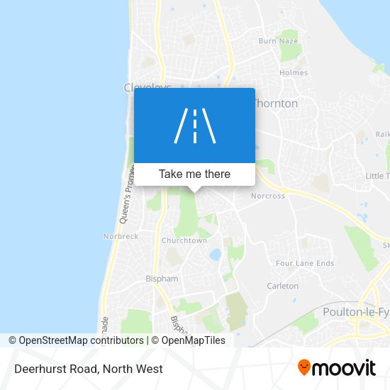 Deerhurst Road map