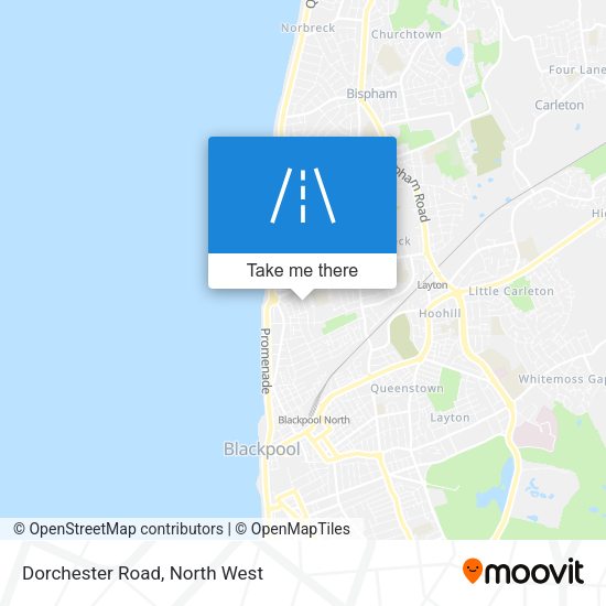 Dorchester Road map