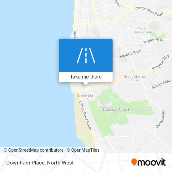 Downham Place map
