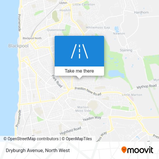Dryburgh Avenue map
