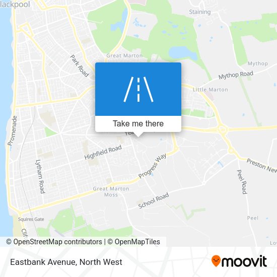 Eastbank Avenue map