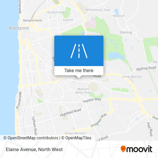 Elaine Avenue map