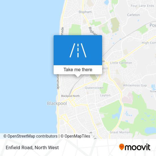 Enfield Road map