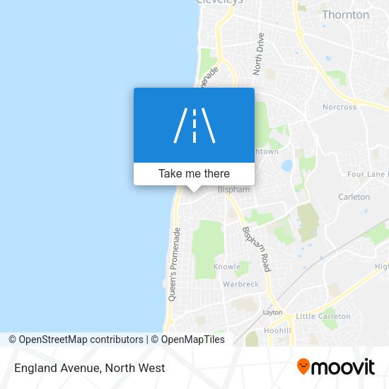 England Avenue map