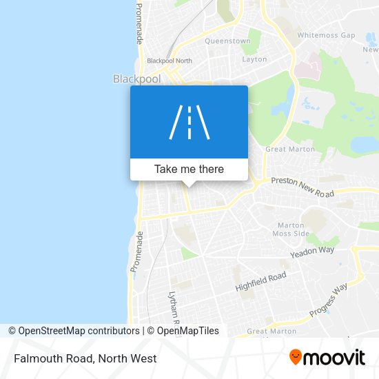 Falmouth Road map