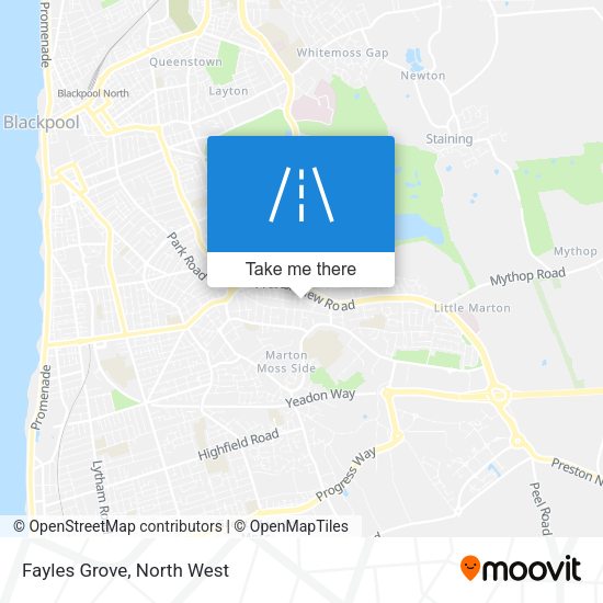 Fayles Grove map