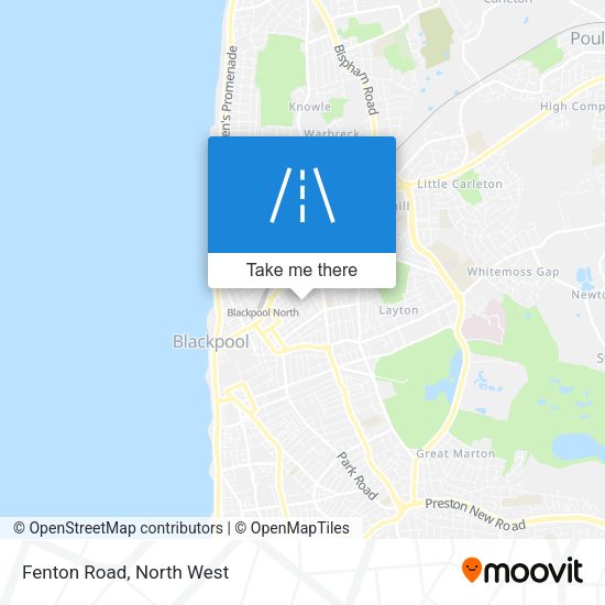 Fenton Road map