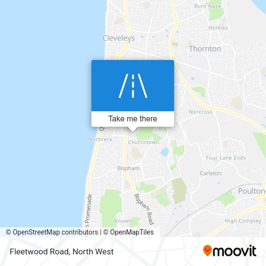 Fleetwood Road map