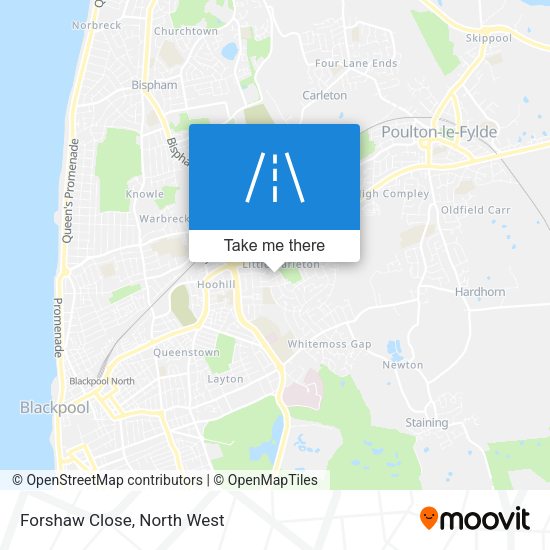 Forshaw Close map