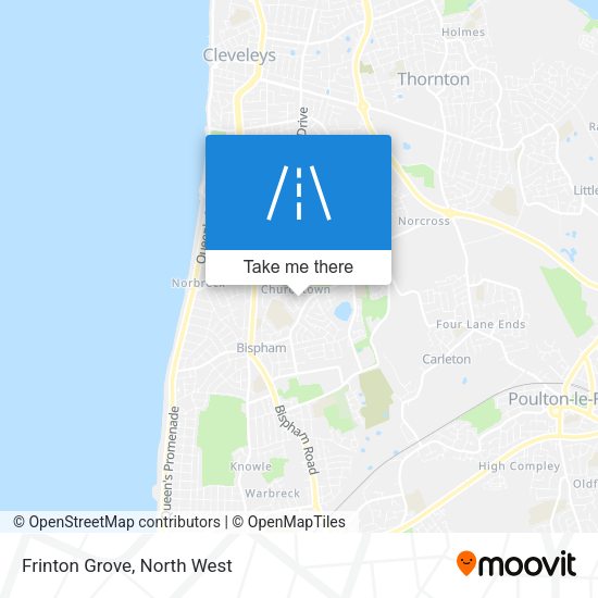 Frinton Grove map