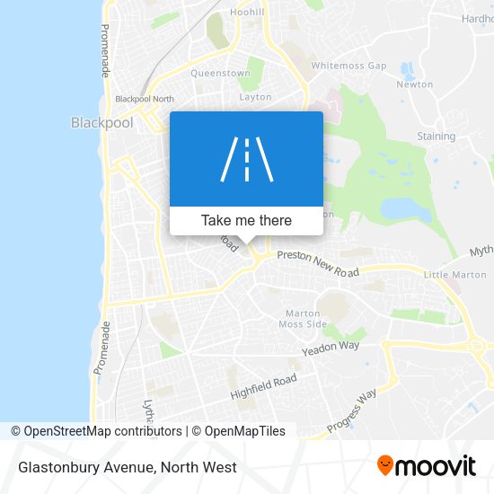 Glastonbury Avenue map