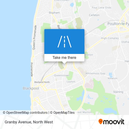 Granby Avenue map