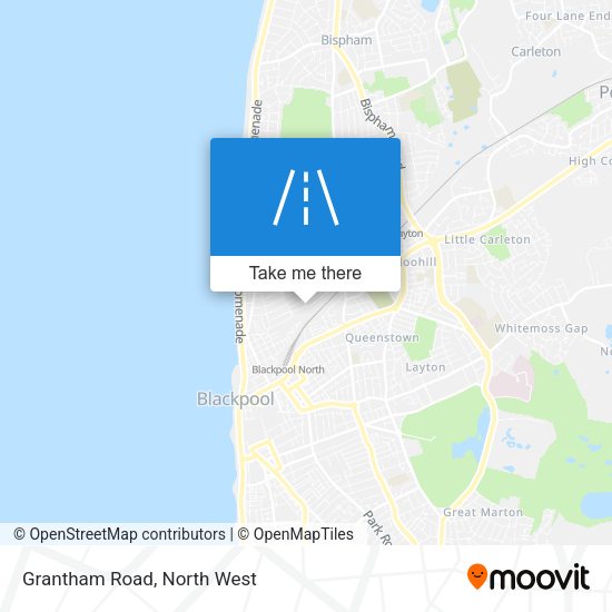 Grantham Road map
