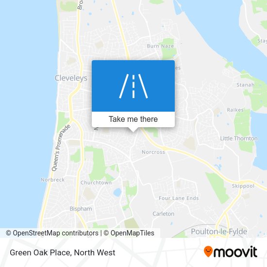 Green Oak Place map