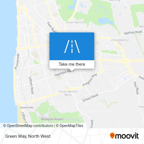 Green Way map