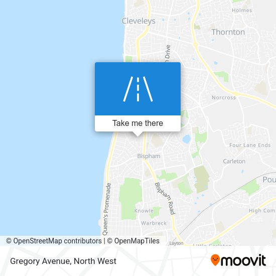 Gregory Avenue map