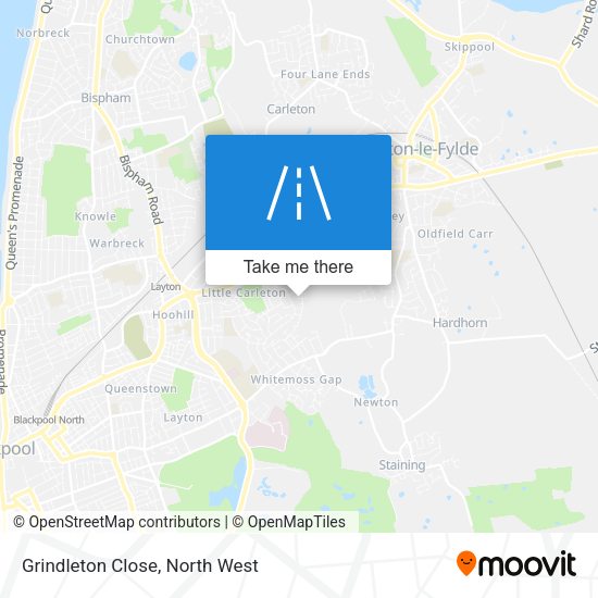 Grindleton Close map