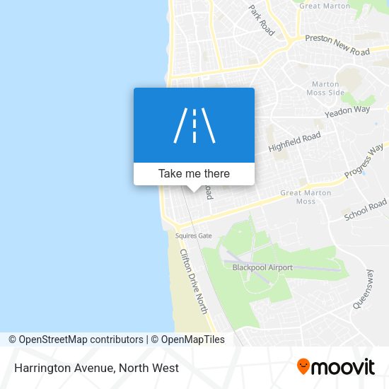 Harrington Avenue map