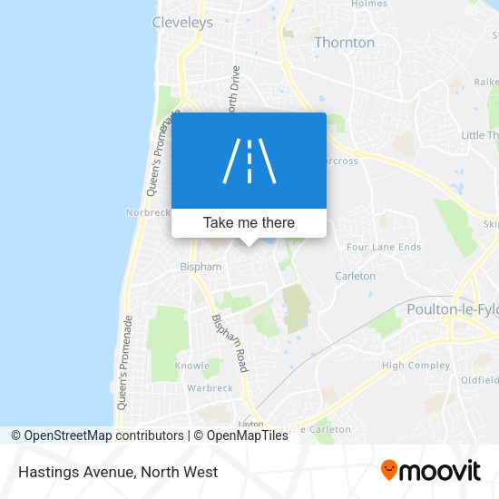 Hastings Avenue map