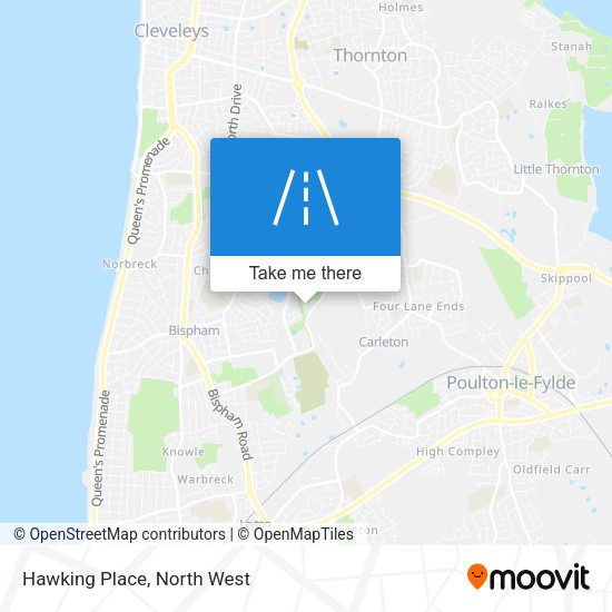 Hawking Place map