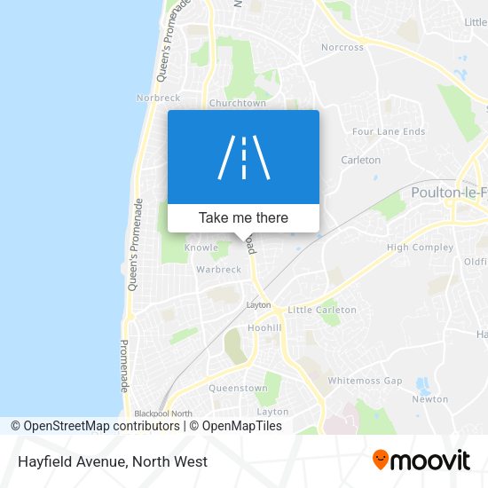 Hayfield Avenue map