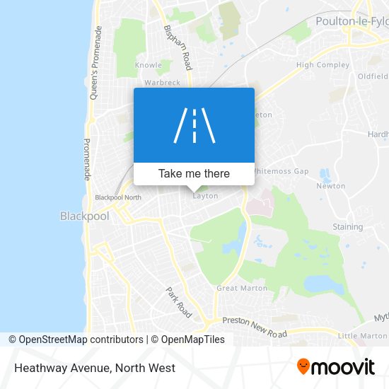 Heathway Avenue map