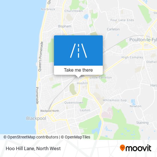 Hoo Hill Lane map