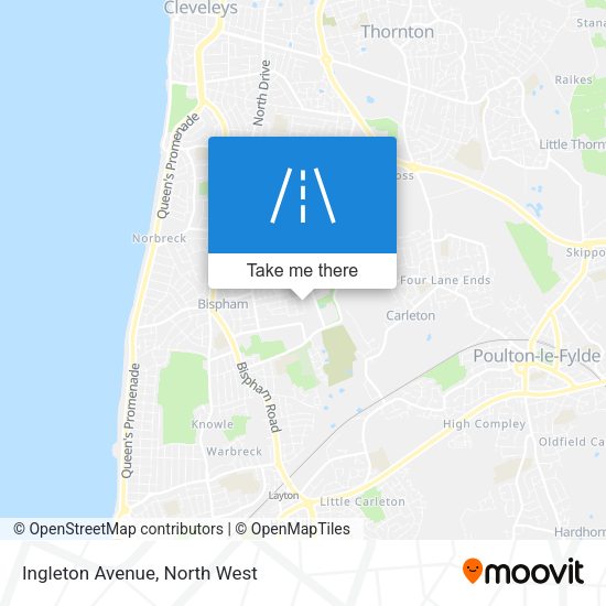 Ingleton Avenue map