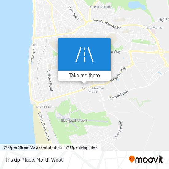Inskip Place map