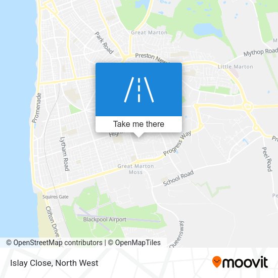Islay Close map