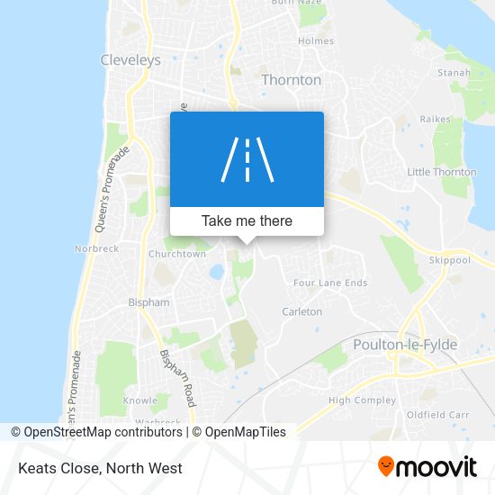 Keats Close map
