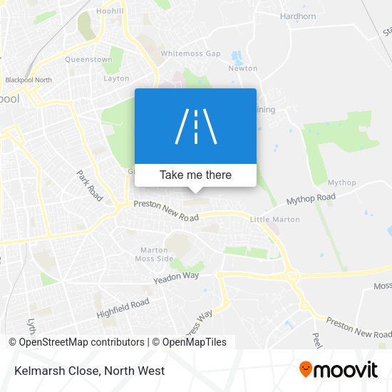Kelmarsh Close map