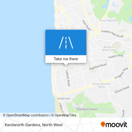 Kenilworth Gardens map