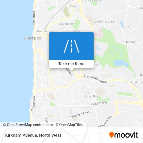 Kirkham Avenue map