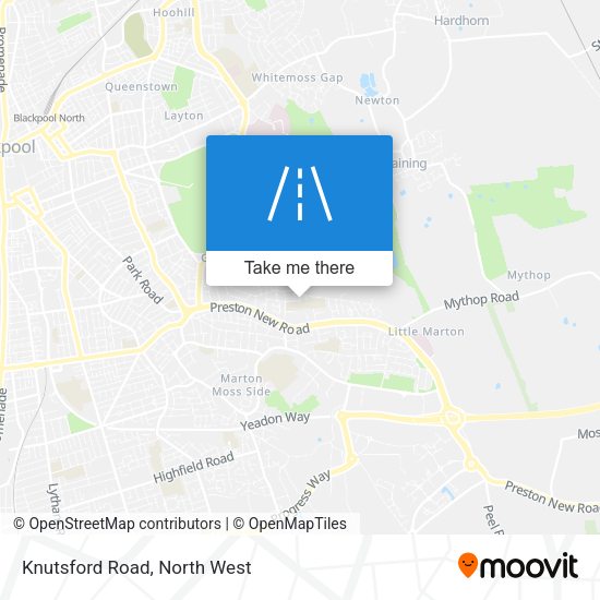 Knutsford Road map
